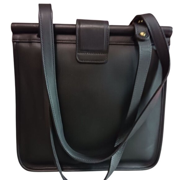 Coach Vtg Leather Handbag Weston Shopper Bag No. 9021 With Gold Hardware - Picture 2 of 12